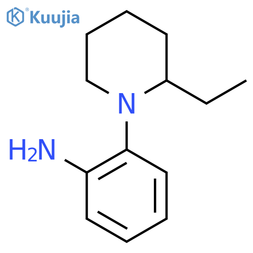 2-(2-Ethyl-1-piperidinyl)aniline structure