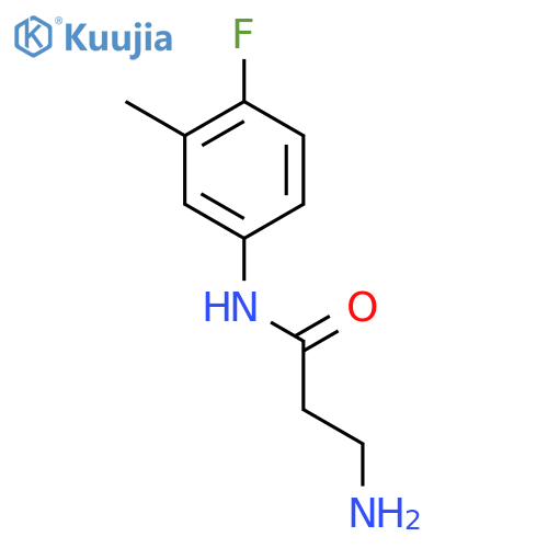 3-Amino-N-(4-fluoro-3-methylphenyl)propanamide structure