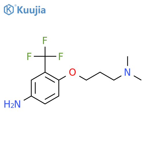 N-{3-4-Amino-2-(trifluoromethyl)phenoxypropyl}-N,N-dimethylamine structure