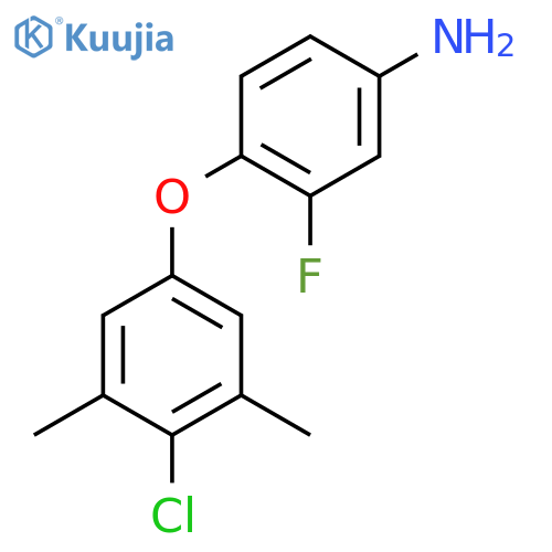 4-(4-Chloro-3,5-dimethylphenoxy)-3-fluoroaniline structure