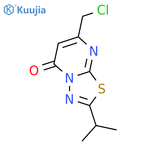 7-(Chloromethyl)-2-isopropyl-5H-[1,3,4]thiadiazolo[3,2-A]pyrimidin-5-one structure