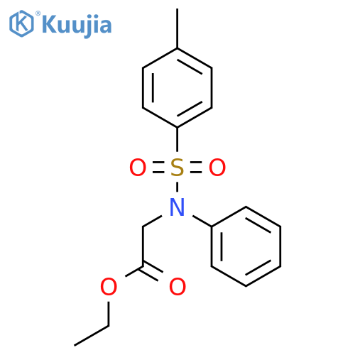 ethyl N-[(4-methylphenyl)sulfonyl]-N-phenylglycinate structure