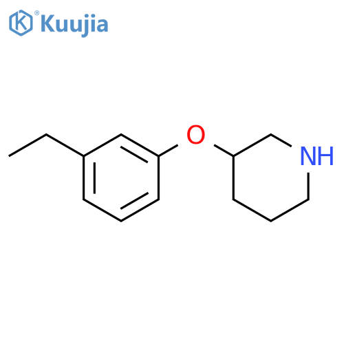 3-(3-Ethylphenoxy)piperidinehydrochloride structure