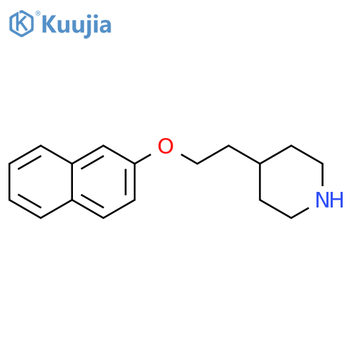 4-2-(naphthalen-2-yloxy)ethylpiperidine structure