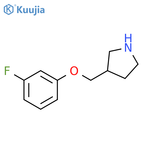 3-(3-Fluorophenoxy)methylpyrrolidine structure