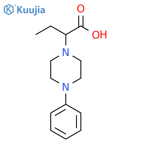 2-(4-phenylpiperazin-1-yl)butanoic acid structure