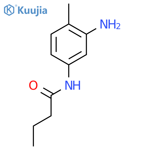 N-(3-amino-4-methylphenyl)butanamide structure