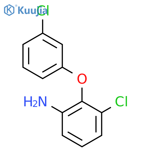 3-Chloro-2-(3-chlorophenoxy)aniline structure