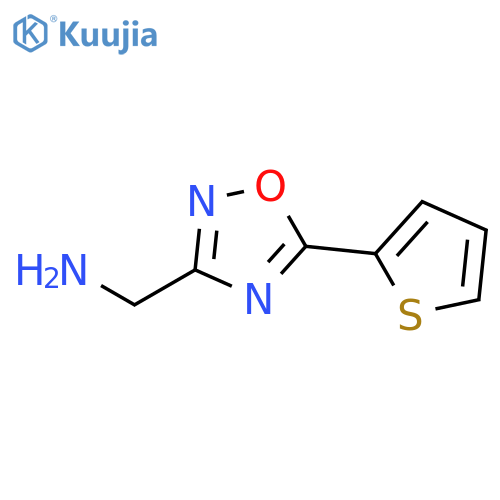 (5-(Thiophen-2-yl)-1,2,4-oxadiazol-3-yl)methanamine structure