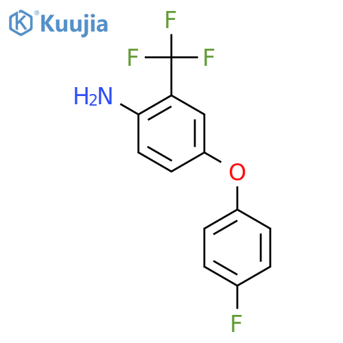 4-(4-Fluorophenoxy)-2-(trifluoromethyl)aniline structure