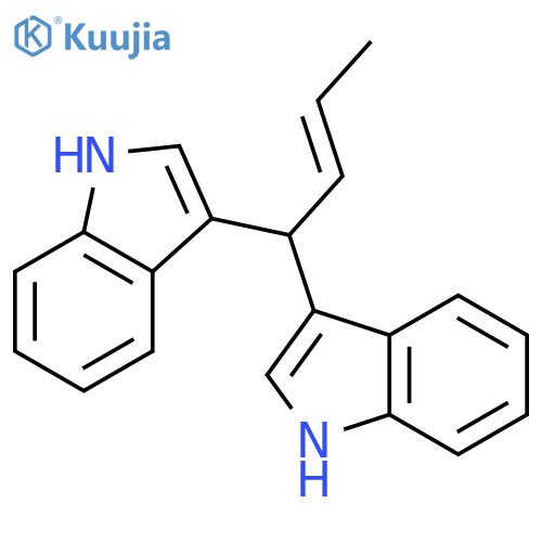 1H-Indole, 3,3'-(2-butenylidene)bis- structure