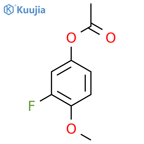 Acetic acid 3-fluoro-4-methoxy phenyl ester structure