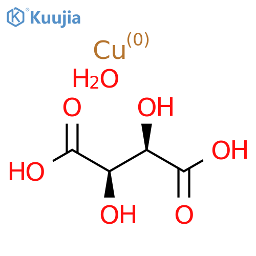 Cupric tartrate hydrate structure