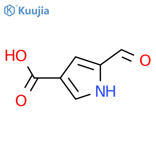 5-formyl-1H-pyrrole-3-carboxylic acid structure