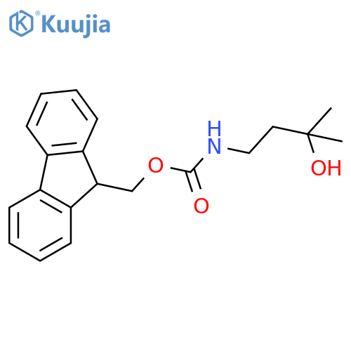Carbamic acid, N-(3-hydroxy-3-methylbutyl)-, 9H-fluoren-9-ylmethyl ester structure
