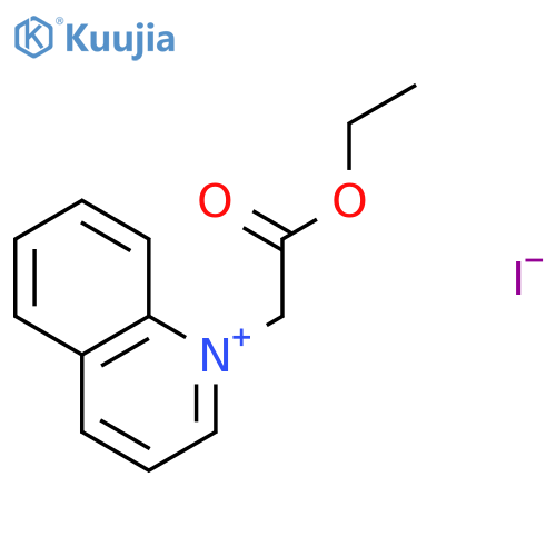Quinolinium, 1-(2-ethoxy-2-oxoethyl)-, iodide structure