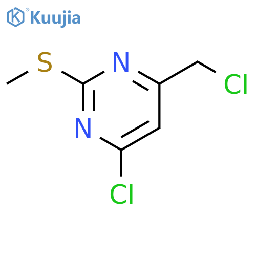 4-chloro-6-(chloromethyl)-2-(methylsulfanyl)pyrimidine structure