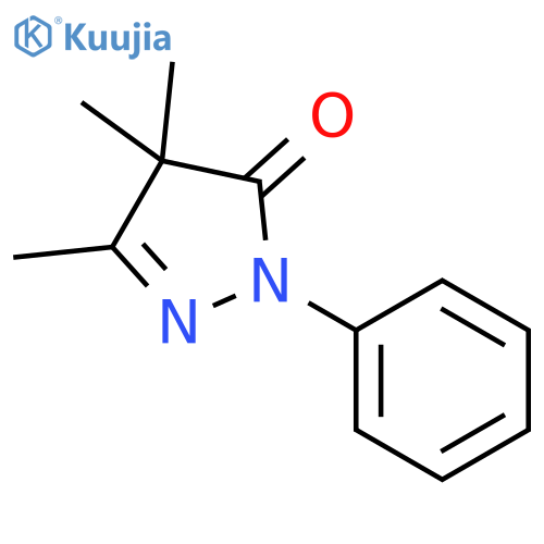 2,4-Dihydro-4,4,5-trimethyl-2-phenyl-3H-pyrazol-3-one structure
