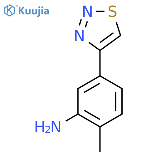 2-Methyl-5-(1,2,3-thiadiazol-4-yl)aniline structure