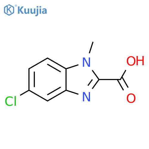 5-Chloro-1-methyl-1H-benzoimidazole-2-carboxylic acid structure