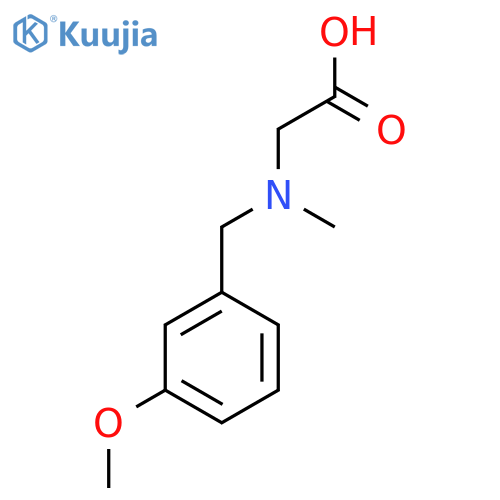 [(3-Methoxy-benzyl)-methyl-amino]-acetic acid structure