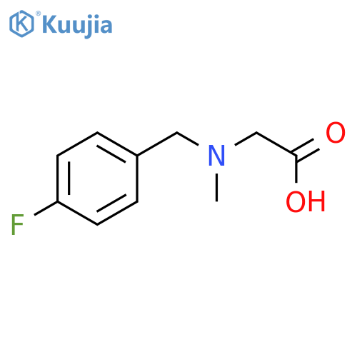 N-(4-fluorobenzyl)-N-methylglycine structure