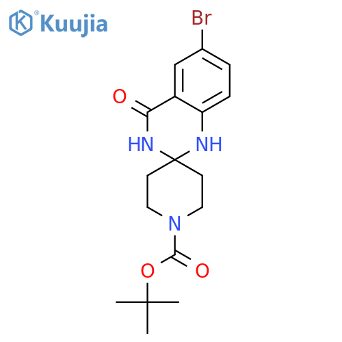tert-Butyl 6'-bromo-4'-oxo-3',4'-dihydro-1'H-spiro[piperidine-4,2'-quinazoline]-1-carboxylate structure
