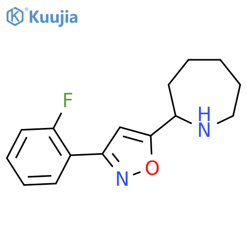 2-3-(2-Fluoro-phenyl)-isoxazol-5-yl-azepane structure
