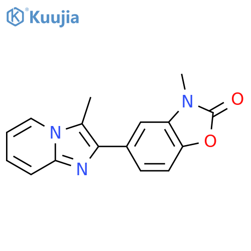 2(3H)-Benzoxazolone, 3-methyl-5-(3-methylimidazo[1,2-a]pyridin-2-yl)- structure