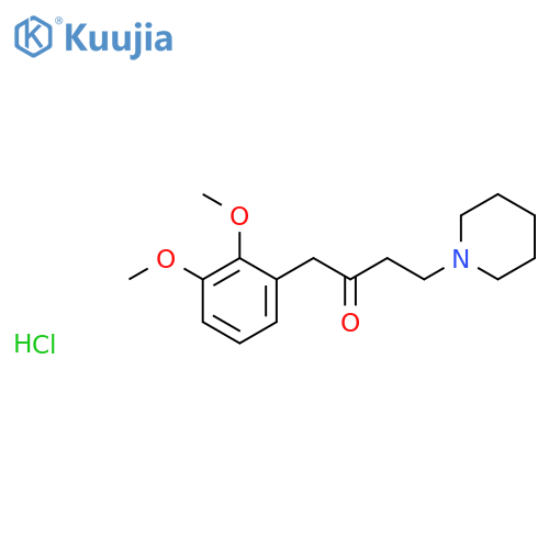 2-Butanone, 1-(2,3-dimethoxyphenyl)-4-(1-piperidinyl)-, hydrochloride structure