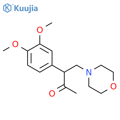 2-Butanone, 3-(3,4-dimethoxyphenyl)-4-(4-morpholinyl)- structure