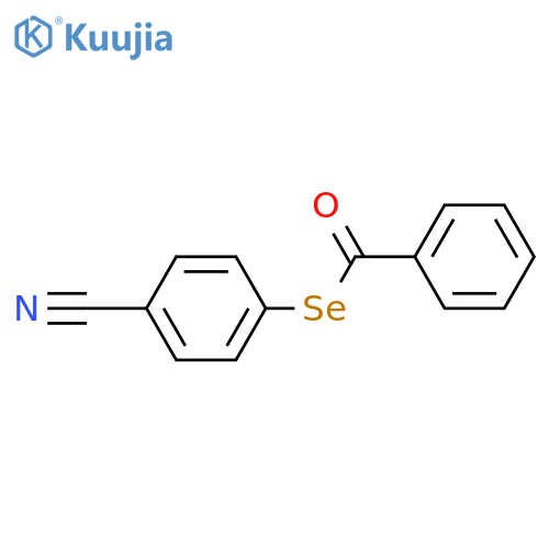 Benzenecarboselenoic acid, Se-(4-cyanophenyl) ester structure