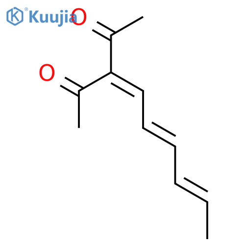 2,4-Pentanedione, 3-(2,4-hexadienylidene)- structure