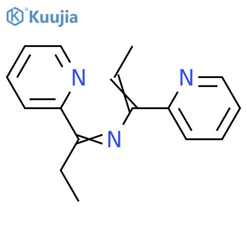Pyridine, 2-[N-[1-(2-pyridyl)propenyl]propionimidoyl]- structure