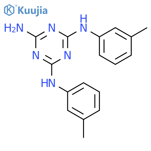 1,3,5-Triazine-2,4,6-triamine, N,N'-bis(3-methylphenyl)- structure