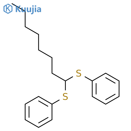 Benzene, 1,1'-[octylidenebis(thio)]bis- structure
