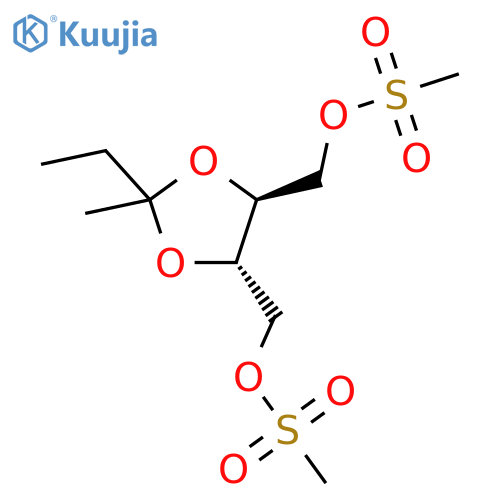 [4S-(2&#x3B1;,4&#x3B1;,5&#x3B2;)]-2-ethyl-2-methyl-1,3-dioxolane-4,5-bis(ylmethyl) dimethanesulphonate structure