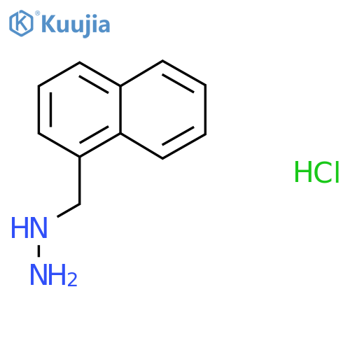 (Naphthalen-1-ylmethyl)hydrazine hydrochloride structure