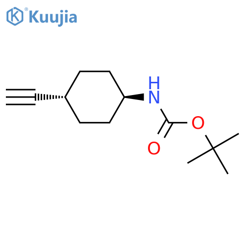 tert-butyl trans-N-(4-ethynylcyclohexyl)carbamate structure