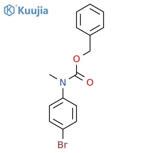 Benzyl N-(4-bromophenyl)-N-methylcarbamate structure