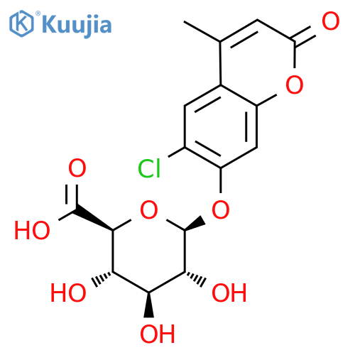 6-Chloro-4-methylumbelliferyl β-D-glucopyranosiduronic Acid structure