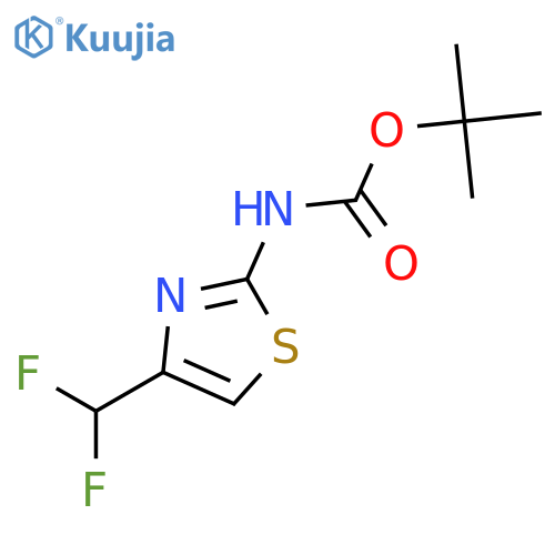 tert-Butyl (4-(difluoromethyl)thiazol-2-yl)carbamate structure