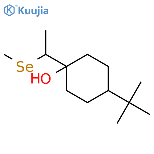 Cyclohexanol, 4-(1,1-dimethylethyl)-1-[1-(methylseleno)ethyl]- structure