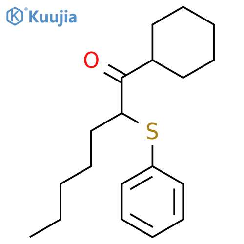 1-Heptanone, 1-cyclohexyl-2-(phenylthio)- structure