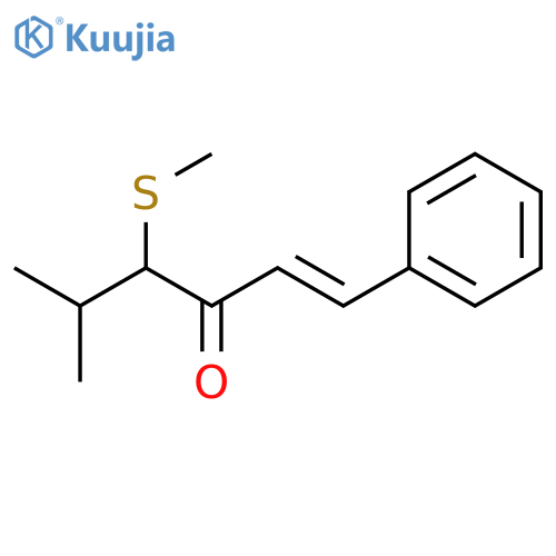 1-Hexen-3-one, 5-methyl-4-(methylthio)-1-phenyl- structure