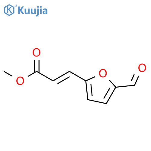 methyl 3-(5-formylfuran-2-yl)prop-2-enoate structure