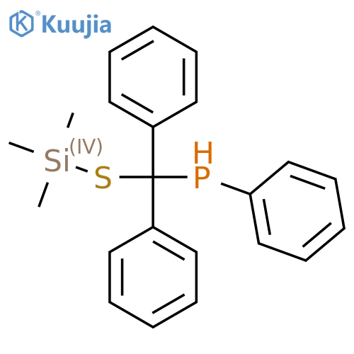 Phosphine, [diphenyl[(trimethylsilyl)thio]methyl]phenyl- structure