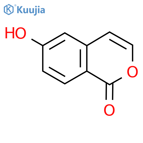 1H-2-Benzopyran-1-one, 6-hydroxy- structure