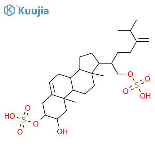 Ergosta-5,24(28)-diene-2,3,21-triol; (2β,3α)-form, 3,21-Disulfate structure