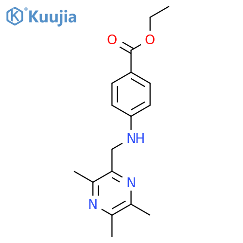4-[[(3,5,6-TRIMETHYL-2-PYRAZINYL)METHYL]AMINO]BENZOIC ACID ETHYL ESTER structure